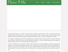 Tablet Screenshot of diorosvilla.com